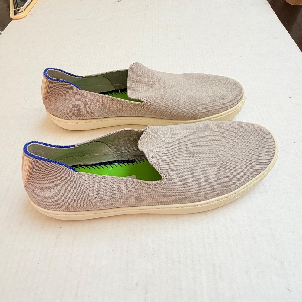 Rothy's The Sneaker Women 10 Sand Beige Knit Slip On Sustainable Shoes